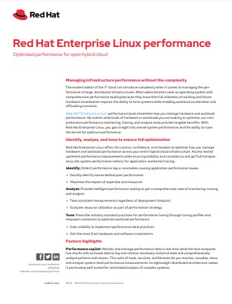 Red Hat Enterprise Linux Performance