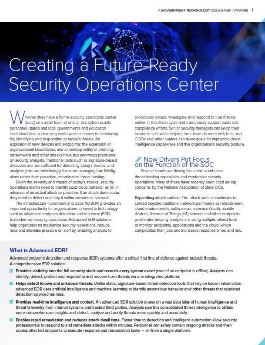 Creating a Future-Ready Security Operations Center