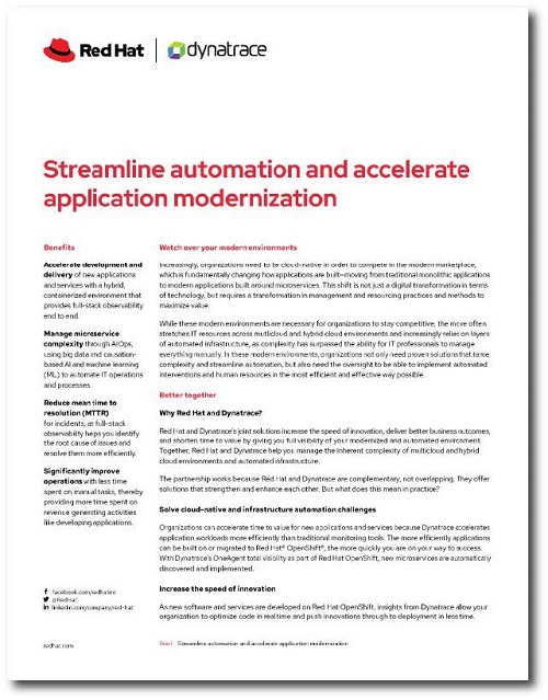 Streamline automation and accelerate application modernization