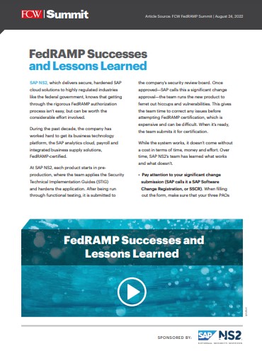 FedRAMP Successes and Lessons Learned