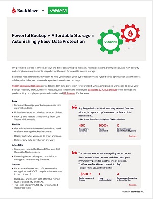 Powerful Backup + Affordable Storage = Astonishingly Easy Data Protection