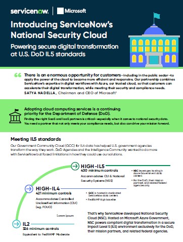 Introducing ServiceNow’s National Security Cloud thumbnail