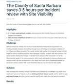 The County of Santa Barbara Saves 3-5 hours Per Incident Review with Site Visibility