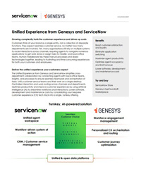Unified Experience from Genesys and ServiceNow