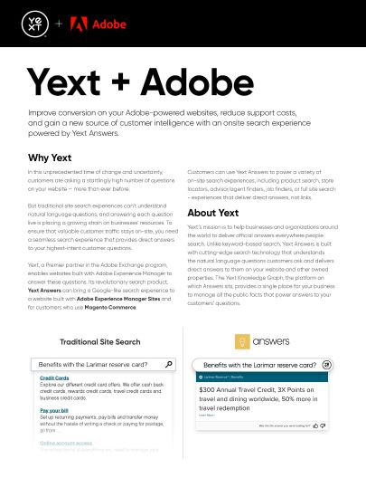 Yext + Adobe