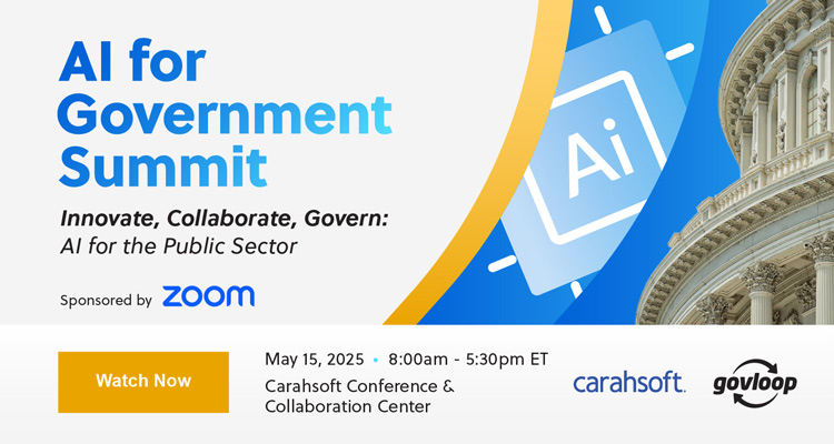 AI for Government Summit: Innovate, Collaborate, Govern Event Banner