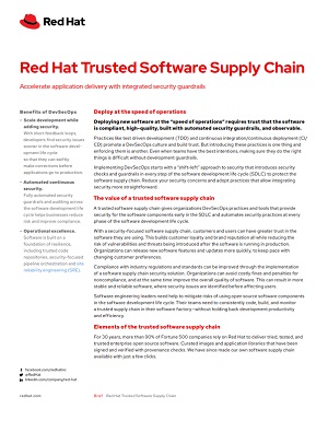 Red Hat Trusted Software Supply Chain