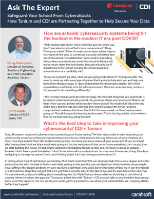 Ask the Expert - Safeguard Your School from Cyberattacks