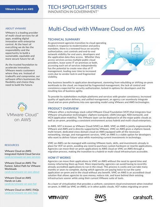 Tech Spotlight: Multi-Cloud with VMware Cloud on AWS