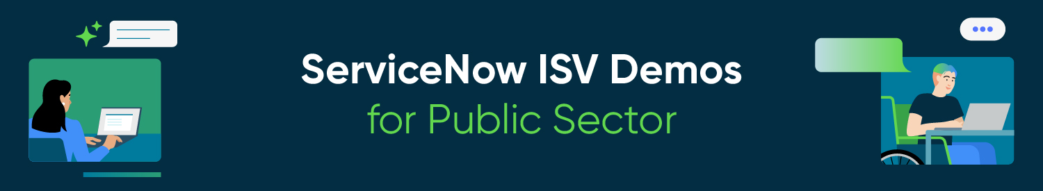 servicenow isv demos for public sector