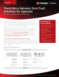Trend Micro Network Zero-Trust Solutions for Agencies