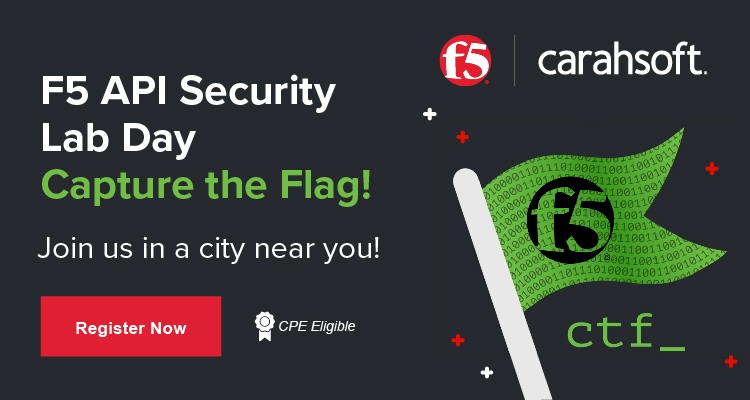 F5 API Security Lab Day Capture the Flag Event Banner